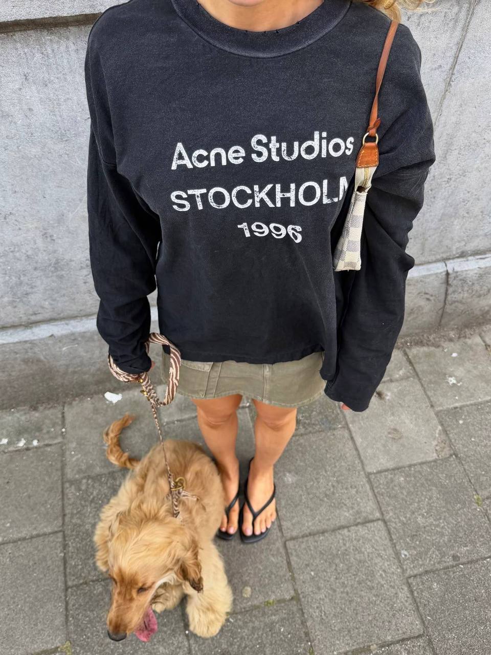 Felpa con cappuccio Acne Studios Stockholm List – Link Hacoo · foto 2