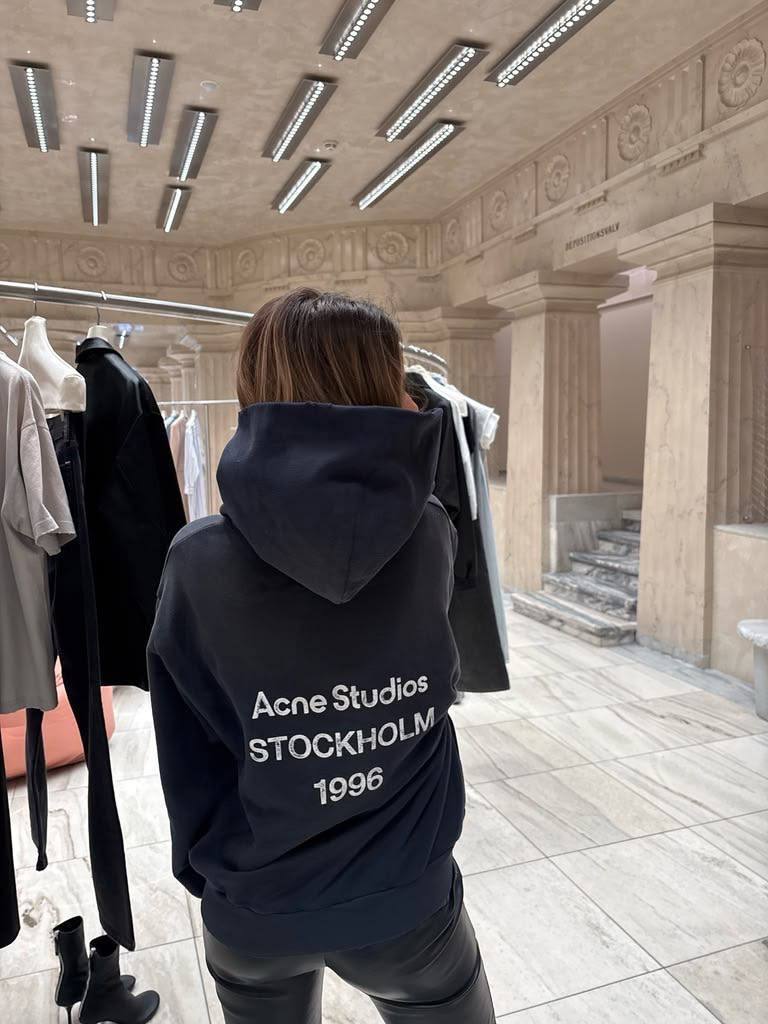 Felpa con cappuccio Acne Studios Stockholm List – Link Hacoo · foto 4
