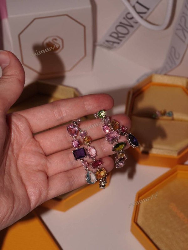 Swarovski Gift Conjunto · Swarovski Collar · Swarovski Pulsera · Swarovski Pendientes – Hacoo link · photo 3