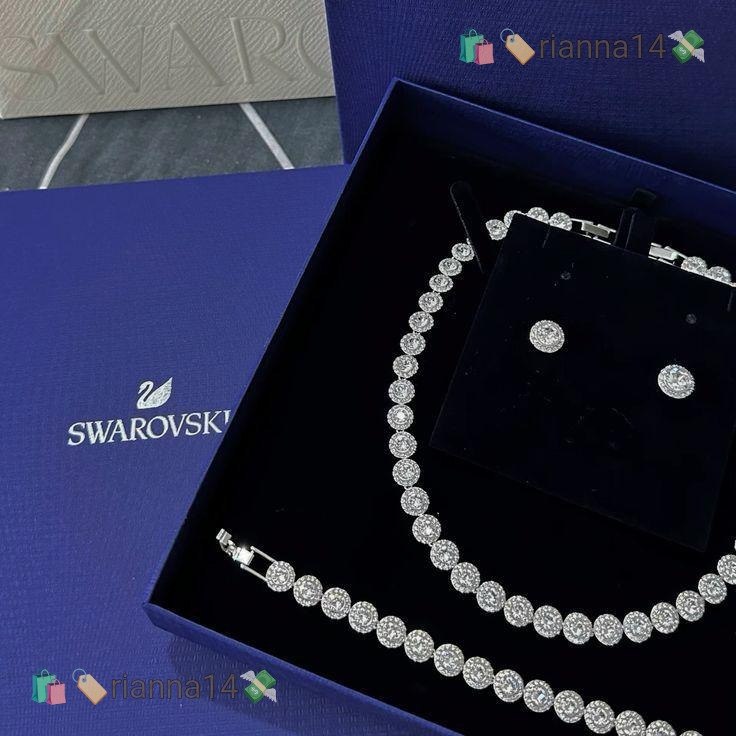 Swarovski Gift Conjunto · Swarovski Collar · Swarovski Pulsera · Swarovski Pendientes – Hacoo link · photo 4