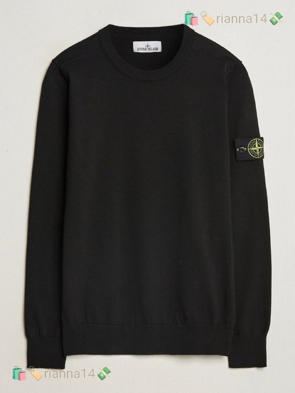Stone Island Knit Jumper - Cuello redondo ribeteado sweater – Hacoo link · photo 5