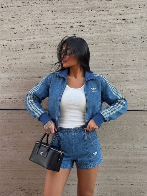 Casaco Adidas Denim Clothing List – Link da Hacoo