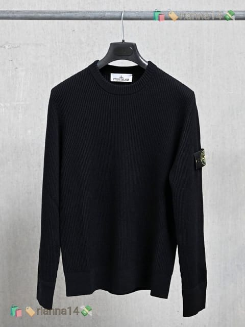 Stone Island Knit Jumper - Cuello redondo ribeteado sweater – Hacoo link